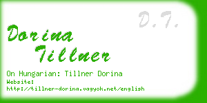 dorina tillner business card